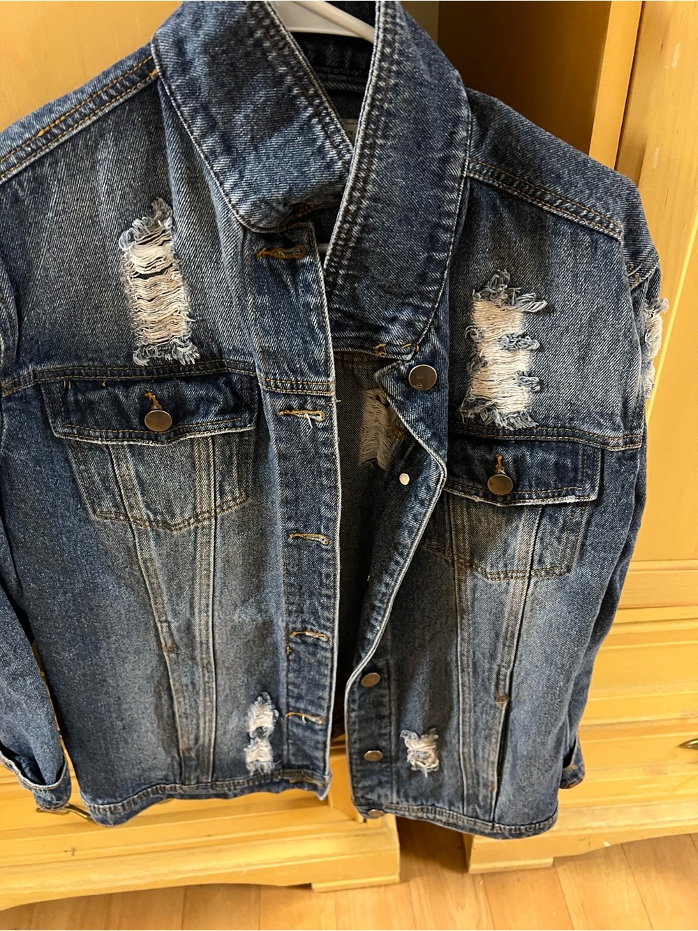 Haute Monde Blue Denim Trucker Jacket